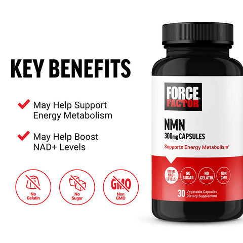 Force Factor, NMN, 300 mg , 30 Vegetable Caps