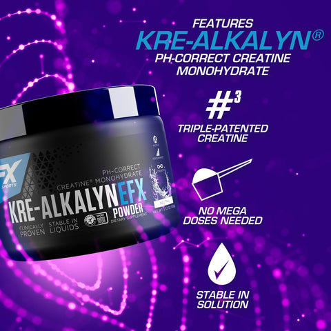 EFX Sports Kre-Alkalyn Creatine Powder 100 Grams