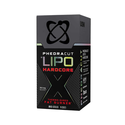 USN PhedraCut Lipo X Thermo shred Hardcore Fat Burner - 80 Caps