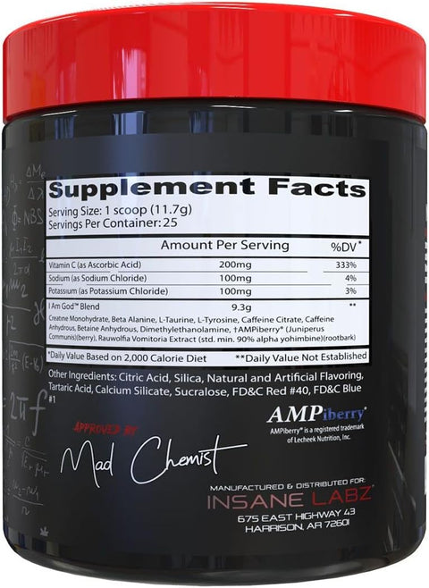 Insane Labz I am God PreWorkout