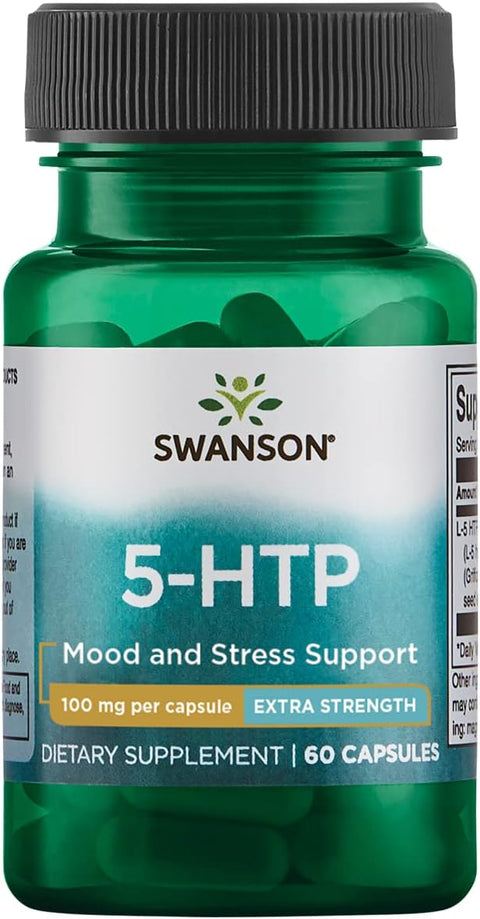 Swanson Extra Strength 5-HTP - 60 Capsules - 100mg