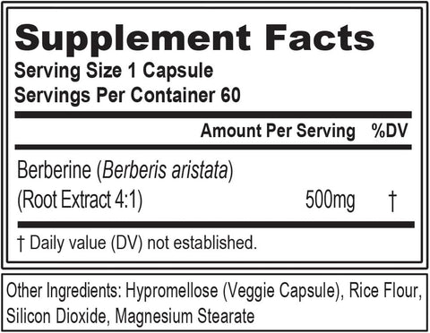 Evlution Nutrition Berberine 500 mg 60 Veggie Caps