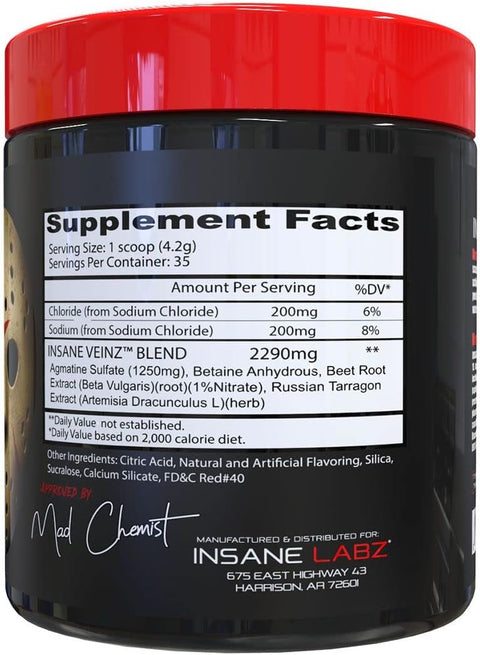 Insane Labz Insane Veinz Non Stimulant