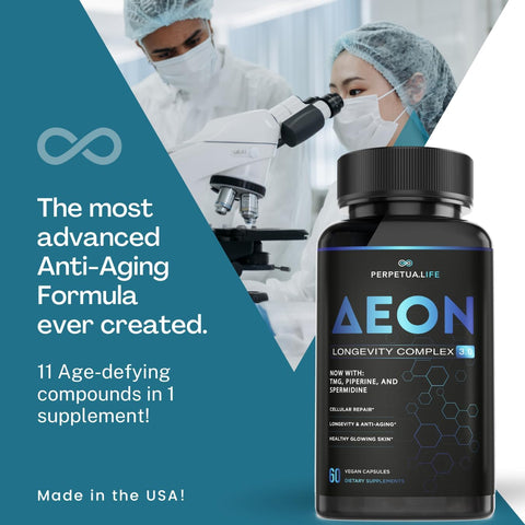 Perpetua Life AEON Liposomal NAD+ Longevity Complex 60 Capsules