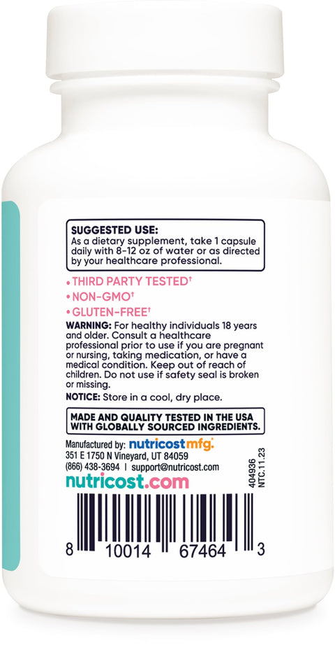Nutricost Biotin+Collagen+Folate for Women 10,000mcg 120 Caps (Bayanlara özel)