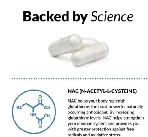 FORCE FACTOR NAC 600 mg N-Acetyl Cysteine for Liver Health Immune Support & Antioxidant 200 Caps
