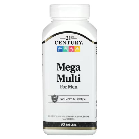 21st Century Mega Multivitamin for Men Vitamin 90 Tablets