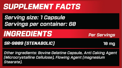 GRIMLABS BLOODLUST SR9009 STENABOLİC 10 MG 60 CAPS