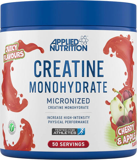 Applied Nutrition Creatine Monohydrate Powder 250g – 100% Micronized Creatine 50 Servings