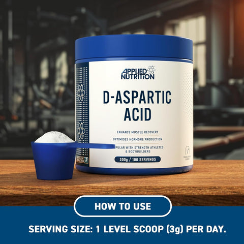 Applied Nutrition Daa-Aspartic Acid - Natural Booster for Enhanced Performance (300g - 100 Servings)