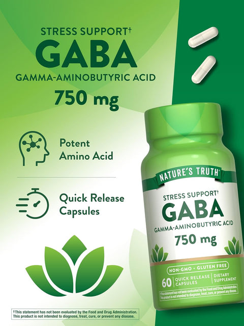 Nature's Truth Gaba 750 mg 60 caps