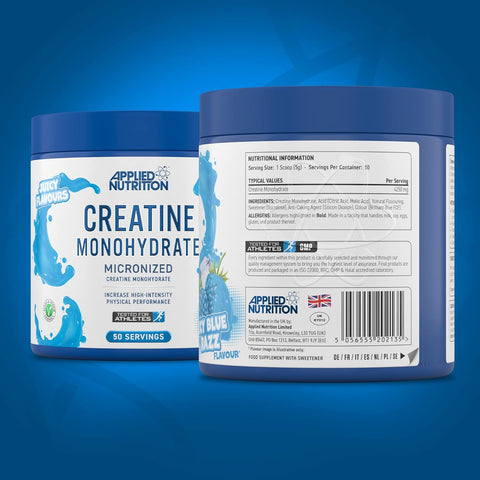 Applied Nutrition Creatine Monohydrate Powder 250g – 100% Micronized Creatine 50 Servings
