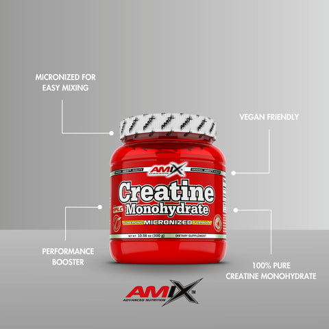 Amix Creatine Monohydrate Mikronize 300g - 5 gram 60 servis