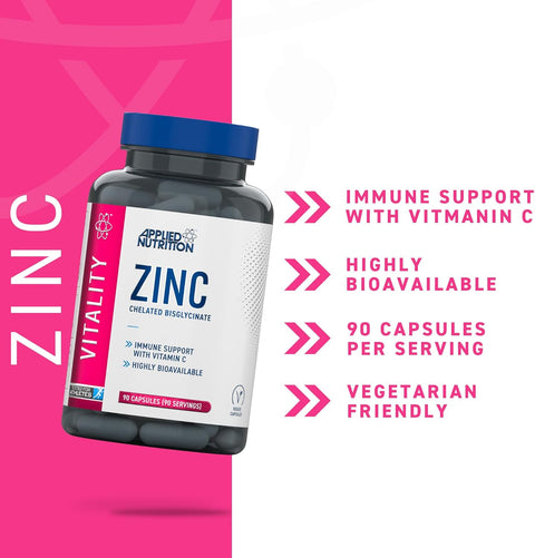Applied Nutrition Zinc(Çinko)+Vitamin C 90 Caps