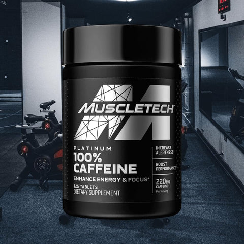 MuscleTech, Platinum 100% Caffeine,(Kafein) 220 mg, 125 Tablet