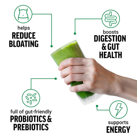 Force Factor Smarter Greens Detox Daily Gut Health Digestion 125 Million CFUs of Probiotics