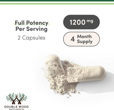 Double Wood L Citrulline 1200mg L-Arginine Nitric Oxide Booster Muscle Recovery to Improve Muscle