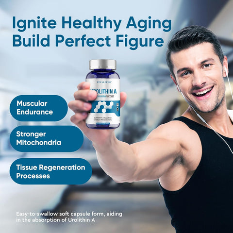 VIVALIFER Urolithin A 2000 MG Antioxidant Promoting Healthy Aging Mitochondrial Health Repair 120