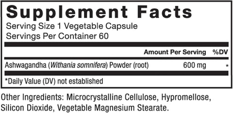 Force Factor Ashwagandha Adaptogens to Support Stress and Cognitive Health 600mg - 60 Bitkisel Kapsül
