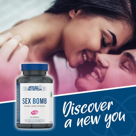 Applied Nutrition Sex Bomb for Her - Libido Booster for Women, Female Libido Enhancer, Women Health & Intimacy Supplement with Ashwagandha and Maca Powder (120 Capsules) (Bayanlara Özel)