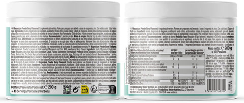 Weider Magnesium Powder 200g Magnesium Bisglycinate and Citrate in Powder with Zinc