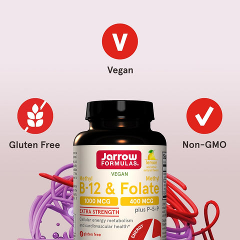 Jarrow Formulas Methyl B-12 1000 Mcg and Methyl Folate 400 Mcg