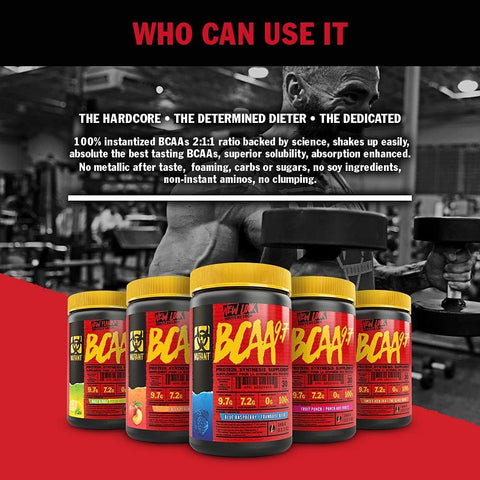 MUTANT BCAA 9.7 Micronized Amino Acid and Electrolyte Support Stack | 1044g / 90 Servis