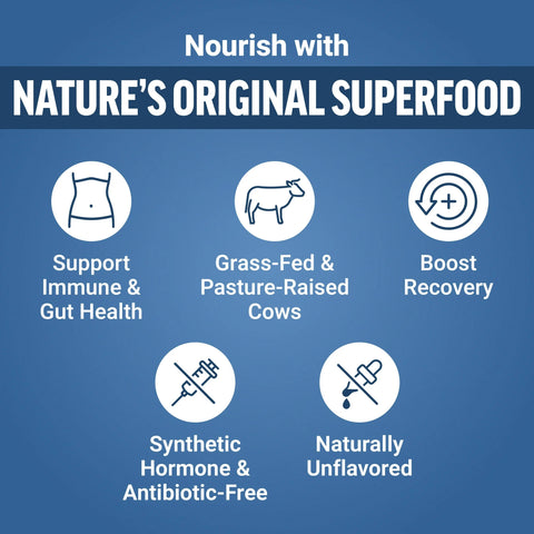 Force Factor Awesome Bovine Gut İmmune Colostrum Powder Pasture Raised Grass Fed 30 Servings