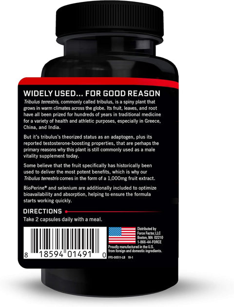 Force Factor Tribulus Terrestris for Men 1000 Mg 60 Caps