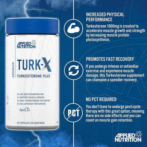 Applied Nutrition Turk-X | Turkesterone Plus Gh 1000 mg 60 Caps