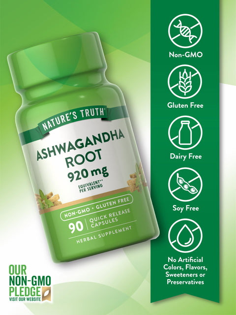 Nature's Truth  Ashwagandha Root 460 mg, 90 Quick Release Capsules