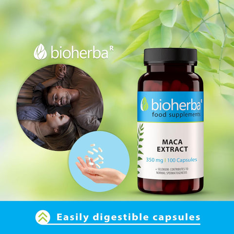 Bioherba Maca(Matcha tozu) extract+Selenium(Selenyum) 350 mg 100 caps