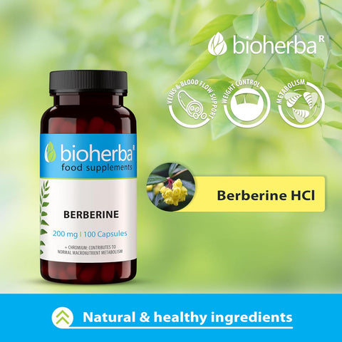 Bioherba Berberine Antioxidant(Antioksidan) 200 mg 100 caps
