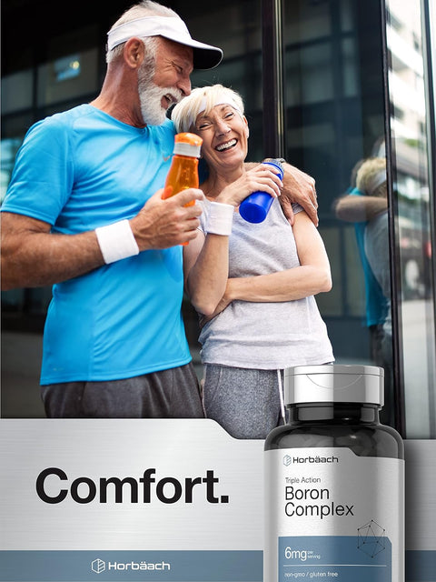Horbaach Triple Boron Complex 6 mg 300 Tablet (Boron Citrate, Boron Glycinate, Boron Asparate)
