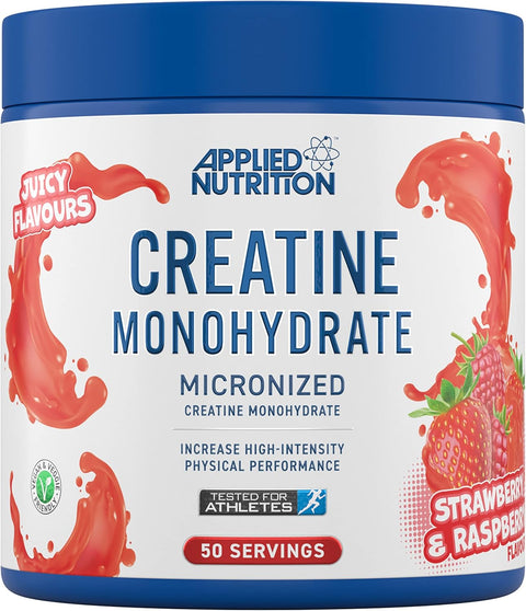 Applied Nutrition Creatine Monohydrate Powder 250g – 100% Micronized Creatine 50 Servings