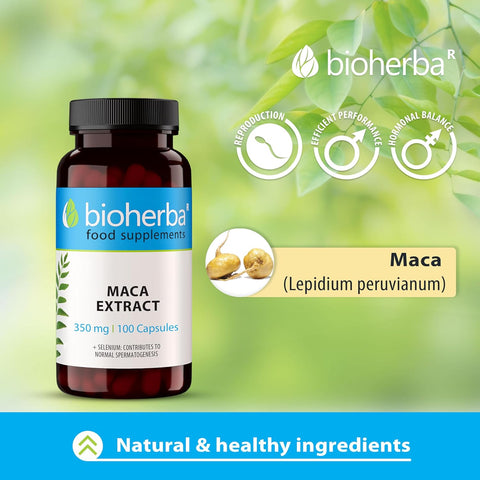 Bioherba Maca(Matcha tozu) extract+Selenium(Selenyum) 350 mg 100 caps