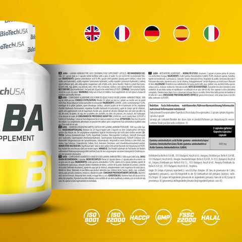 Biotech USA GABA 1000 MG - 60 capsules