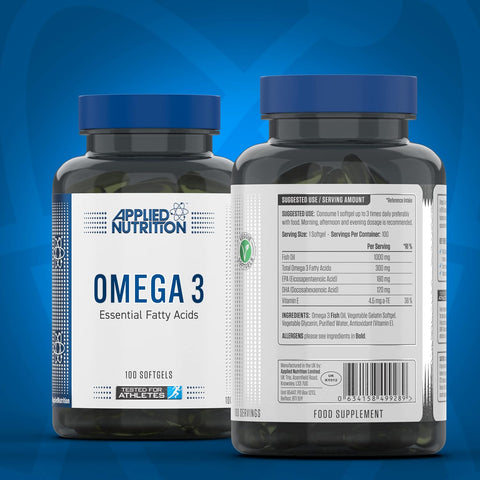 Applied Nutrition Omega 3(Balık yağı) DHA+EPA 100 Softgels