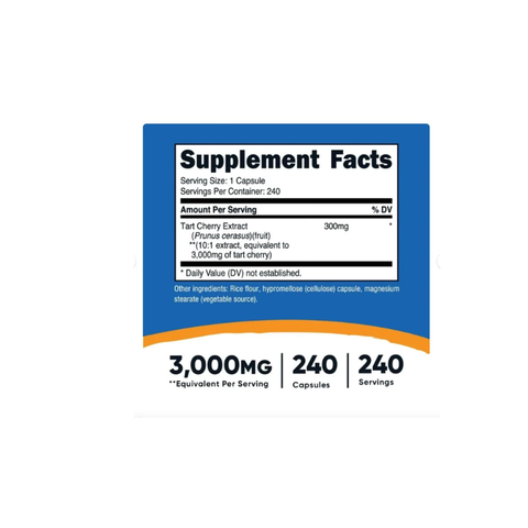 Nutricost Tart Cherry 3000 mg 240 Capsul