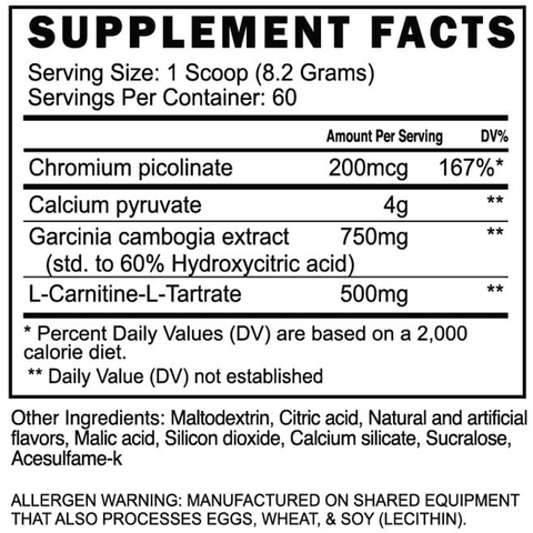 BlackStone FLA-2 Non Stimulant Weight Appetite Control Garcinia Cambogia+L Carnitine Fat Burner