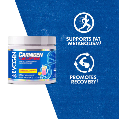 Evogen Carnigen Plus Carnitine Powder Matrix with Caffeine & Acetyl L-Carnitine 50 Servis