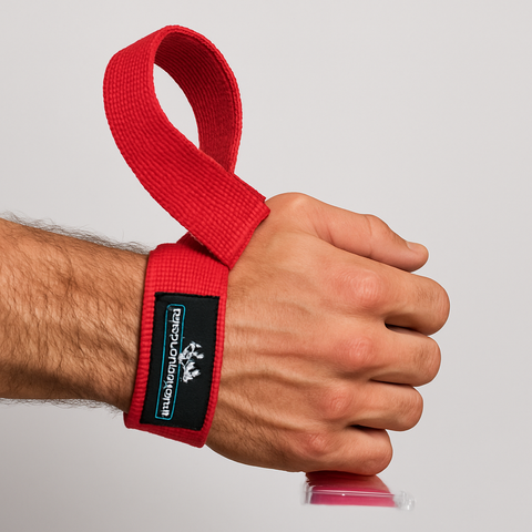 Supplementhane Lifting Straps Kırmızı Halter Bar Çekme Aparatı 2'li Paket