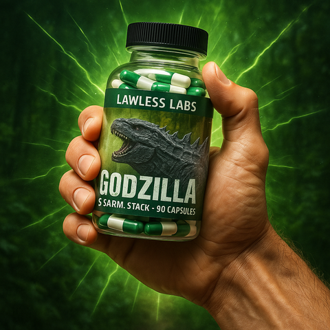 Lawless Labs Godzilla 90 Kapsül - MK2866 + MK677 + LIGANDROL + RAD140 + CARDARINE