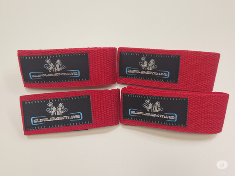 Supplementhane Lifting Straps Kırmızı Halter Bar Çekme Aparatı 2'li Paket
