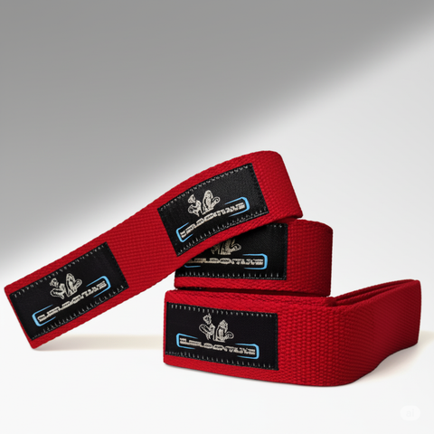 Supplementhane Lifting Straps Kırmızı Halter Bar Çekme Aparatı 2'li Paket