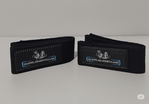 Supplementhane Lifting Straps Siyah Halter Bar Çekme Aparatı 2'li Paket