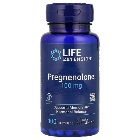 Life Extension Pregnenolone 100 mg Memory Focus Cognitive 100 Caps