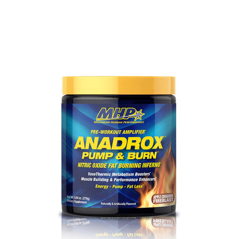 MHP Anadrox Pump Preworkout &Fat burner(Arginine+Nac+Nadh+Citrulline malate+Green Tea+Guarana+)