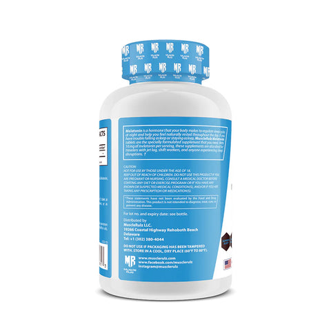 Muscle Rulz Melatonin Night Sleep Support 10mg 100 Tablet