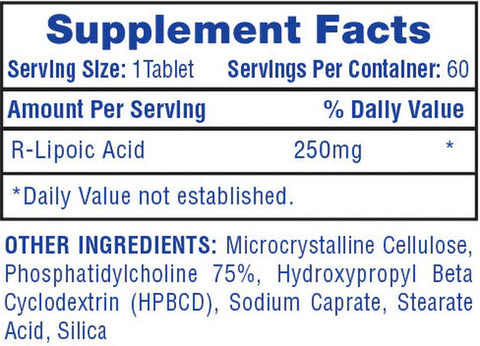 Hitech R-ALA (R-Alpha Lipoic Acid) 250 mg 60 Tablet